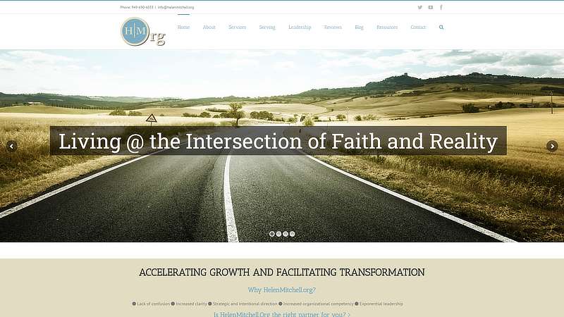 Website Screenshot of helenmitchell.org