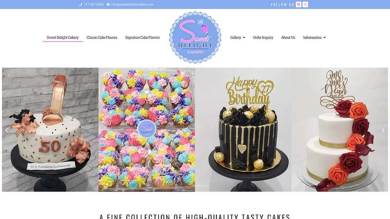 Sweet Delight Cakery Screenshot