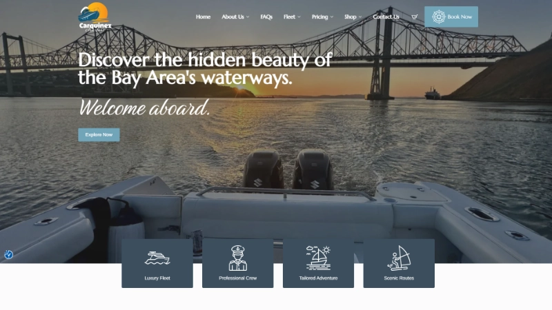 Cruise and Yacht Charter Website Design - CarquinezCharters.com